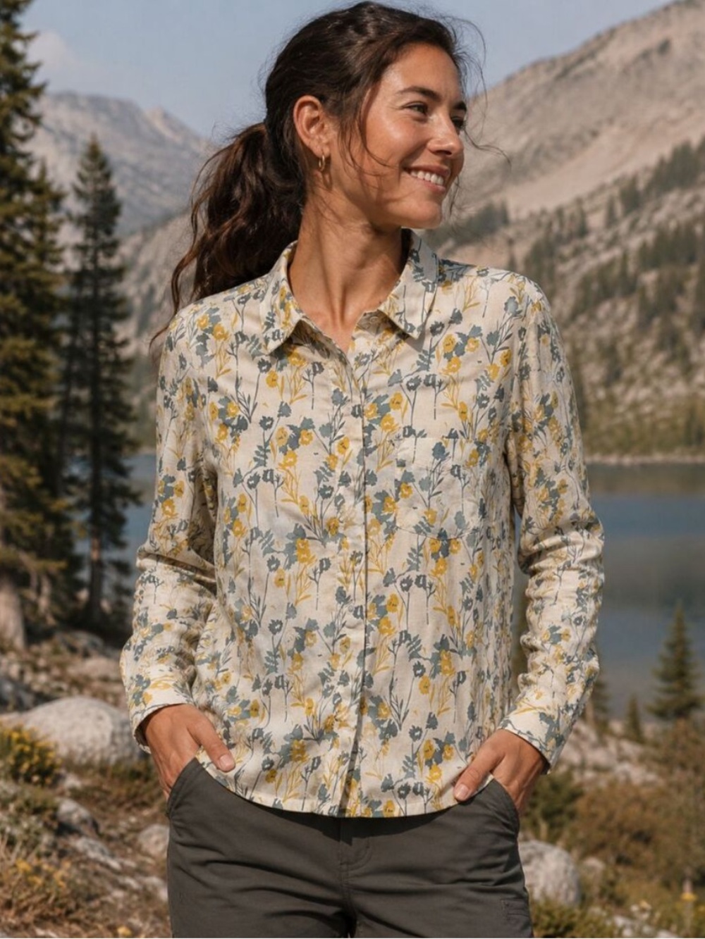 Women’s Kuhl L/S floral tencel button down top